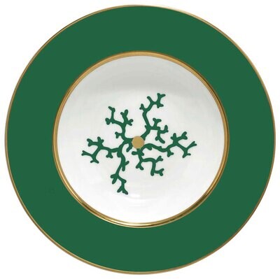 Raynaud Limoges Cristobal Emerald Rim Soup Plate 8.3 Inch 7.4 oz 0883-17-250021, MPN: 0883-17-25002…