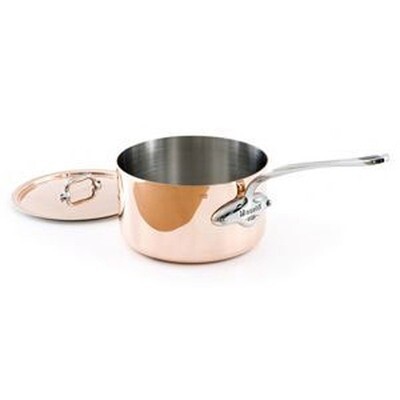 Mauviel M150S Saucepan with Lid 14cm 5.5 Inch 1.2 Qt.