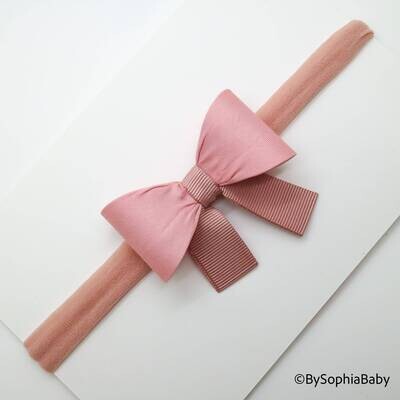 Pale Pink Bow Headband Baby Bow Headband Newborn Bow Headband Photography Prop Headband Blush Pink …