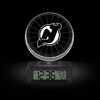 Game Time New Jersey Devils LED 3D Illusion Alarm Clock GM25318-NJ, MPN: GM25318-NJ, 81006814141