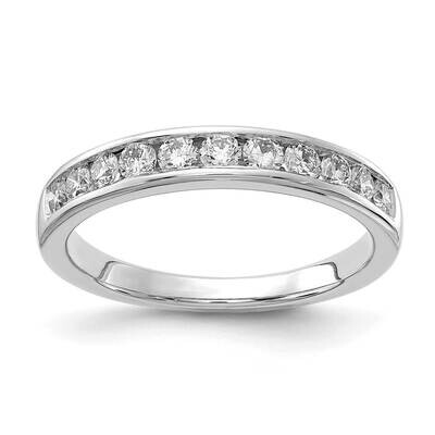 11-Stone Lab Grown Diamond Si1/Si2, G H I, Channel Band 14k White Gold RM4395B-050-WLG, MPN: RM4395…