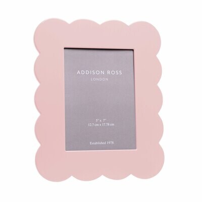 Addison Ross Pink Scalloped Lacquer Photo Frame 5 x 7 Inch Lacquer FR11003, MPN: FR11003, UPC/EAN: …