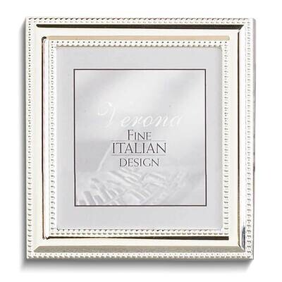 Silver-tone Double Beaded 5x5 Photo Frame GM25514, MPN: GM25514, 751148062206