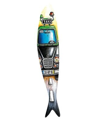 Bordallo Pinheiro Pinheiro Sardine Taxi Decorated, MPN: 65025582,