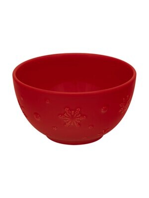 Bordallo Pinheiro Pinheiro Snow Flakes Bowl Red 65012707, MPN: 65012707, 5600876071712