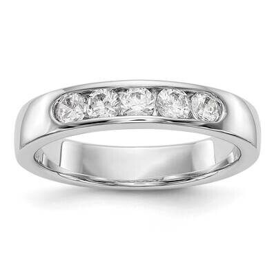 5-Stone Diamond Channel Band 14k White Gold RM3275B-047-WAA, MPN: RM3275B-047-WAA,