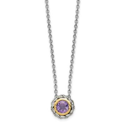 Pink Quartz Slide Sterling Silver with 14k Gold Accent QTC1687, MPN: QTC1687, 883957341873