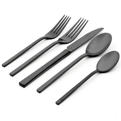 Oneida 20 Piece Allay Midnight Flatware Set B1017020AL21, MPN: B1017020AL21, 78737142362