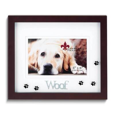 Walnut Wood Matted 6x4 Woof Photo Frame GM25521, MPN: GM25521, 751148061964