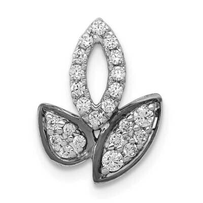 1/4Ct. Diamond Fancy Leaf Chain Slide 14k White Gold PM3972-025-WA, MPN: PM3972-025-WA, 883957294018
