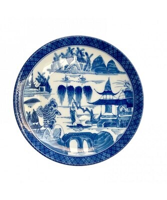 Mottahedeh Blue Canton Coup Plate HC151, MPN: HC151,