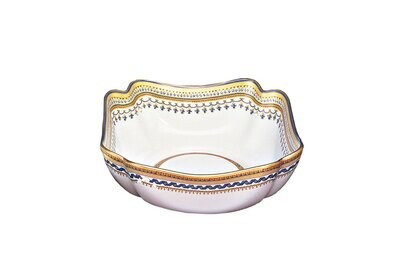 Mottahedeh Chinoise Blue Small Square Bowl S1528, MPN: S1528,