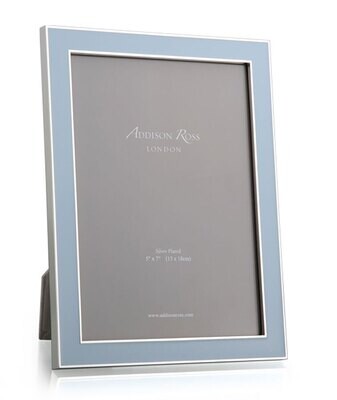 Addison Ross Powder Blue Enamel Picture Frame 5 x 7 Inch Silver-plated FR1161, MPN: FR1161, UPC/EAN…