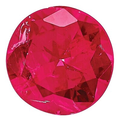 Ruby 2.25mm Round Diamond Cut AA Quality RU-0225-RDD-AA, MPN: RU-0225-RDD-AA,
