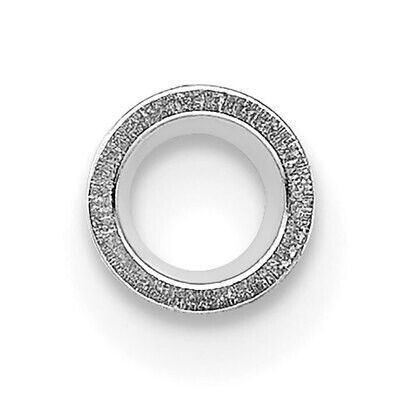 Round Tapered Tube Bezel .12ct. Setting 14k White Gold WG157, MPN: WG157,