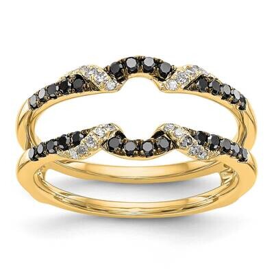 Black &amp; White Diamond Guard 14k Yellow Gold RM3125B-BK-033-YAA, MPN: RM3125B-BK-033-YAA,