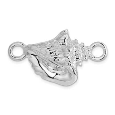 Conch Shell Wire Connector Sterling Silver QP5402, MPN: QP5402, 637218181230