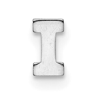 Die Struck Letter I 14k White Gold WG2220I, MPN: WG2220I,