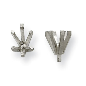 Oval 6-Prong with Peg Head .33ct. Setting 14k White WG217-3, MPN: WG217-3,