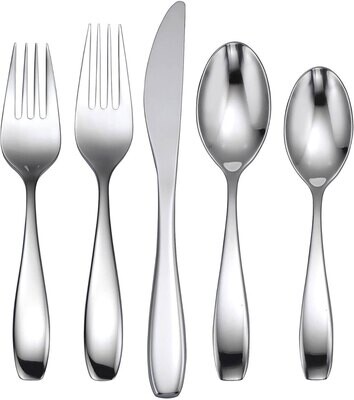 Oneida Stafford Mirror 65 Piece Flatware Set Serving 12 T532065CA, MPN: T532065CA, 749956114835