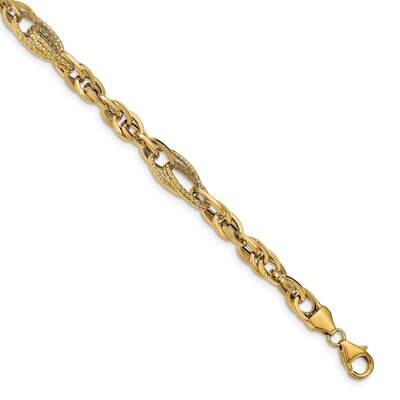 Leslie&#39;s Diamond-cut Fancy Link Bracelet 14k Gold HB-LF1414-7.5, MPN: LF1414-7.5, 191101745744