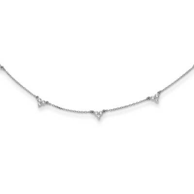 Multi Station Necklace 14k White Gold Diamond PM3746-100-WA, MPN: PM3746-100-WA, 883957664866