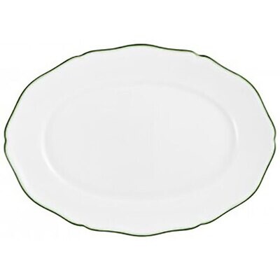 Raynaud Touraine Double Filet Vert Oval Platter 0663-01-502035, MPN: 0663-01-502035, 3660006743492