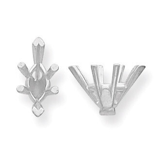 Marquise Tapered Center Head with Pad .75ct. Setting 14k White WG252-5, MPN: WG252-5,