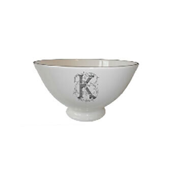Gien Filet Blue Monogram Bowl Large K 1710C01K80, MPN: 1710C01K80, 3660838015392