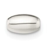 6.7 x 4mm Polished Oval Bead Sterling Silver SS3966, MPN: SS3966,