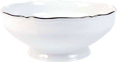 Deshoulieres Colbert White Platinum Filet Salad Bowl SD-CO3188, MPN: SD-CO3188,