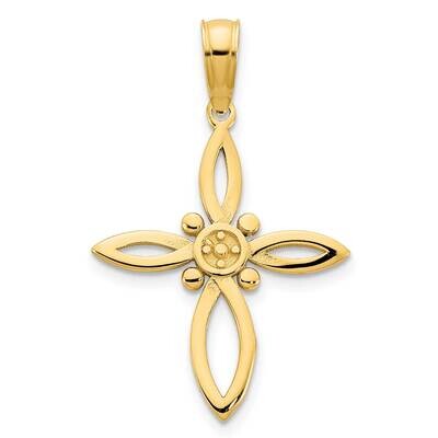 Fancy Cross Pendant 14k Gold D5098, MPN: D5098, 196904082928