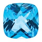 Blue Topaz 5mm Cushion Checkerboard AA Quality Gemstone BT-0500-CUX-AA, MPN: BT-0500-CUX-AA,