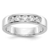 5-Stone Diamond Channel Band 14k White Gold RM3276B-058-WAA, MPN: RM3276B-058-WAA, 191101809378