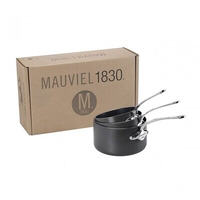 Mauviel M&#39;Stone 3 Set of 3 Saucepans 16 x 20cm 861050