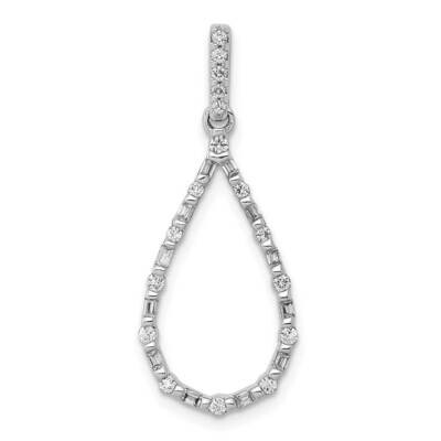 1/4Ct. Diamond Teardrop Pendant 14k White Gold PM3829-025-WA, MPN: PM3829-025-WA, 883957278056