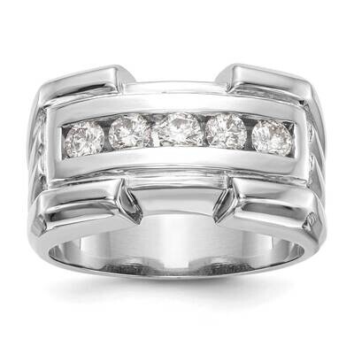 Diamond Si1/Si2, G H I, Men&#39;s Band 14k White Gold Lab Grown RM3485B-064-10WLG, MPN: RM3485B-064-WAA,