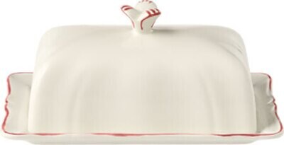 Gien Filet Coral Butter Dish 1839CBEU22, MPN: 1839CBEU22, 3660838017457