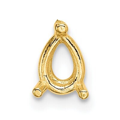 Pear 3-Prong 2.75 x 1.75mm Wire Setting 14k Yellow Gold YG236, MPN: YG236,