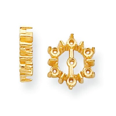 Diamond Earring Jacket Component 14k Yellow Gold YG924, MPN: YG924,