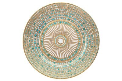 Robert Haviland Syracuse Tourquoise Presentation Plate 12 Inch HP610118, MPN: HP610118,