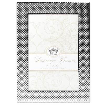 4 x 6 Inch Fawn Pin Dot Pattern Silver-tone Metal Picture Frame GM22252, MPN: GM22252, 751148073943