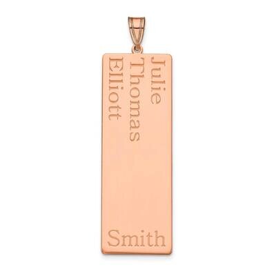 3 Name Family Pendant 14k Rose Gold XNA1283R, MPN: XNA1283R,