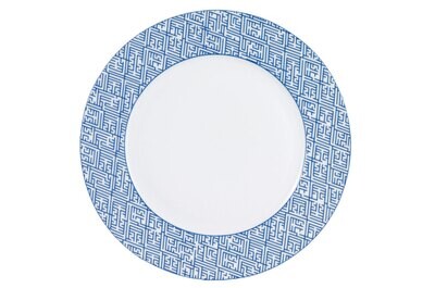 Mottahedeh Labrinth Blue Service Plate S1706B, MPN: S1706B,