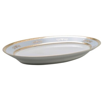 Deshoulieres Orsay Powder Blue Oval Platter POV-RI6289, MPN: POV-RI6289, 3104360124714
