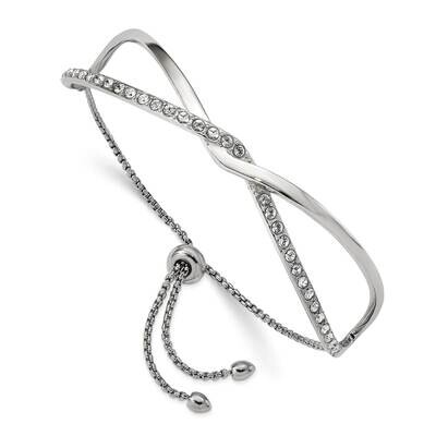 Crystals From Swarovski Adjustable Bangle Stainless Steel Polished SRB2568, MPN: SRB2568, 191101864…