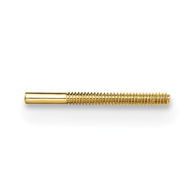 Threaded Earring Post 14k Yellow Gold YG669, MPN: YG669,