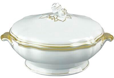 Raynaud Polka Gold Or Covered Vegetable Dish, MPN: 0441-01-509022, 3660006550403