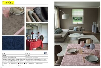 Le Jacquard Francais Tivoli Onyx Yardage 94 Inch (Per Meter) 22517, MPN: 22517, 3660269225179