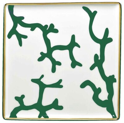 Raynaud Limoges Cristobal Emerald Square Tray 7.1 Inchch x 7.1 Inch 0883-33-617018, MPN: 0883-33-61…